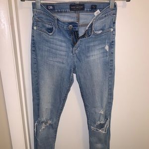 Luck Brand Ripped Skinny Jeans Size 0/25